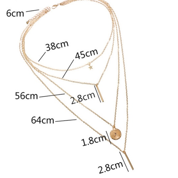 SIMONE | Tiered Boho 4 Layer Trendy Necklace - Picture 5 of 5